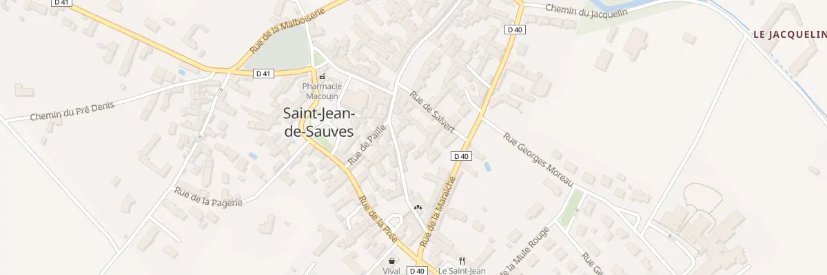 Plan du 10 Rue des Ecureuils à Saint-Jean-de-Sauves