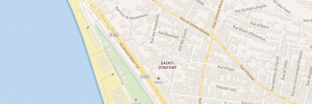 Plan du 10 Rue Doc Suriray au Havre