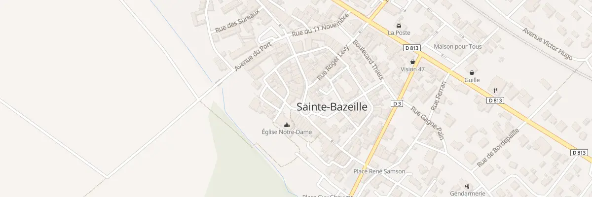 Plan du 4 Pl Gambetta à Sainte-Bazeille