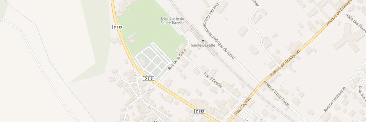 Plan du 1 Rue de la Gare à Sainte-Bazeille