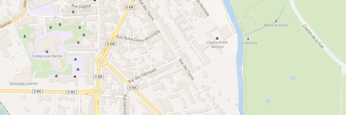 Plan du 92 Rue des Tisons à Alençon