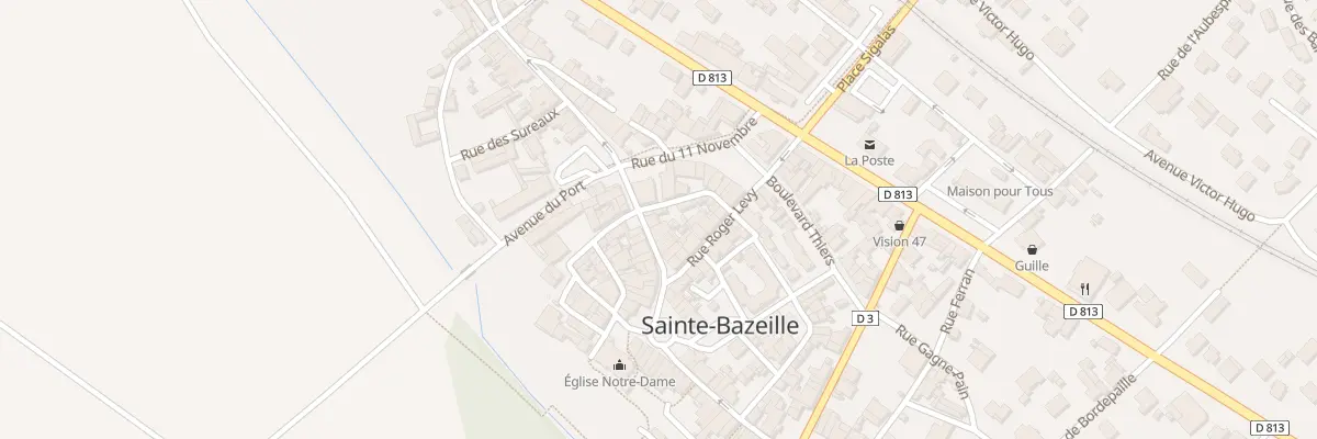 Plan du 28 Rue du Huit Mai à Sainte-Bazeille