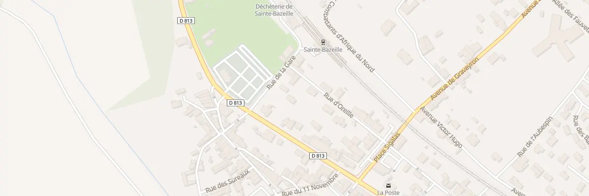 Plan du 8 La Gare à Sainte-Bazeille