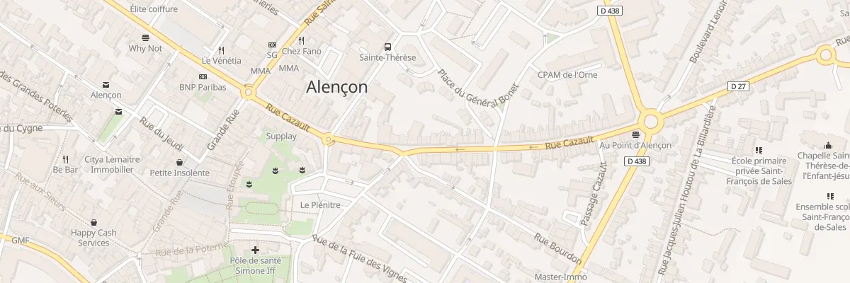 Plan du 71 Rue Cazault à Alençon