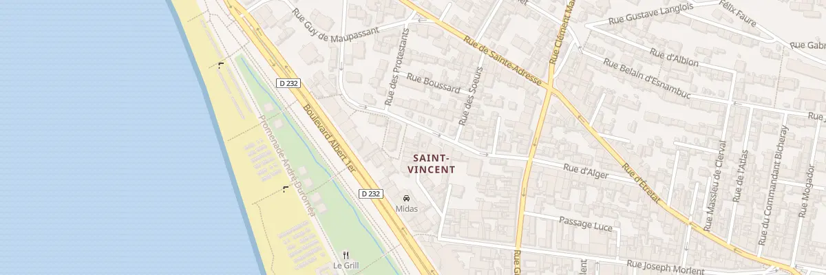 Plan du 14 Rue Doc Suriray au Havre