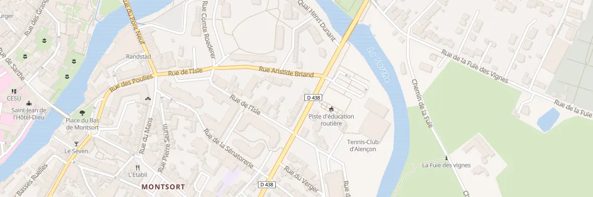 Plan du 54 Bd de la République à Alençon
