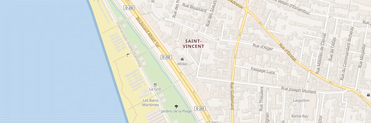 Plan du 48 Bd Albert 1er au Havre