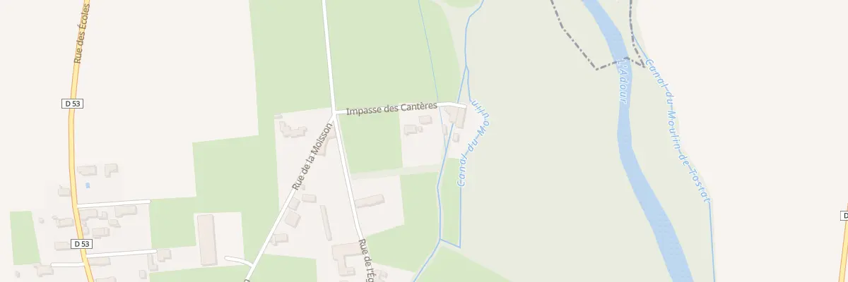 Plan du 2 Imp des Canteres à Sarniguet