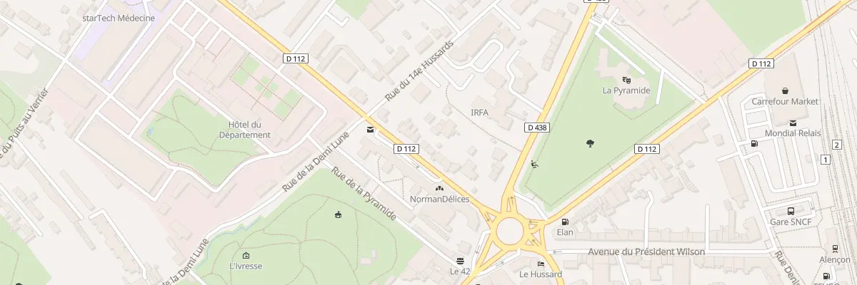 Plan du 22 Bd de Strasbourg à Alençon