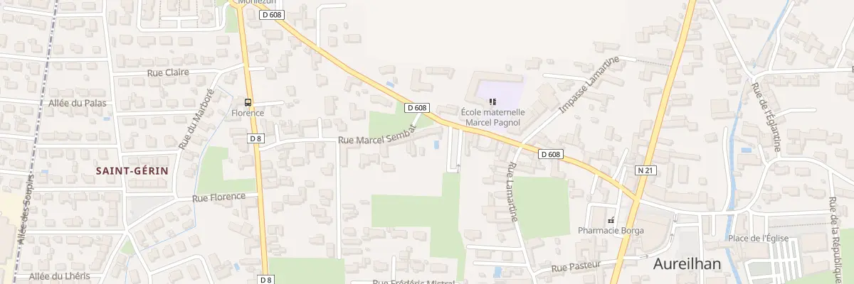 Plan du 1 Rue Marcel Sembat à Aureilhan