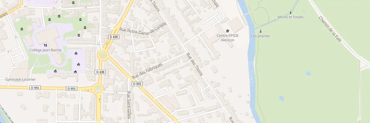 Plan du 96 Rue des Tisons à Alençon