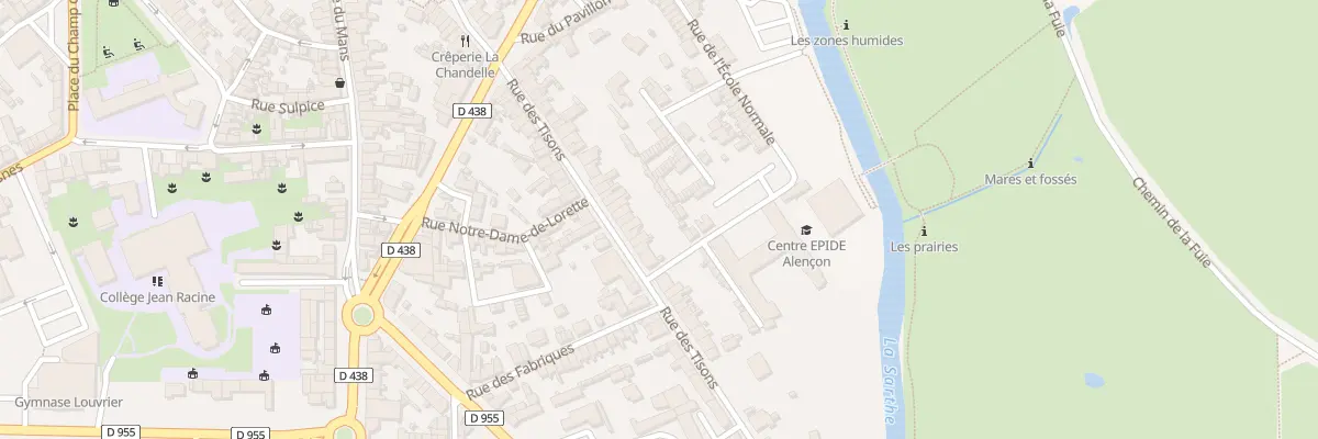 Plan du 97 Rue des Tisons à Alençon
