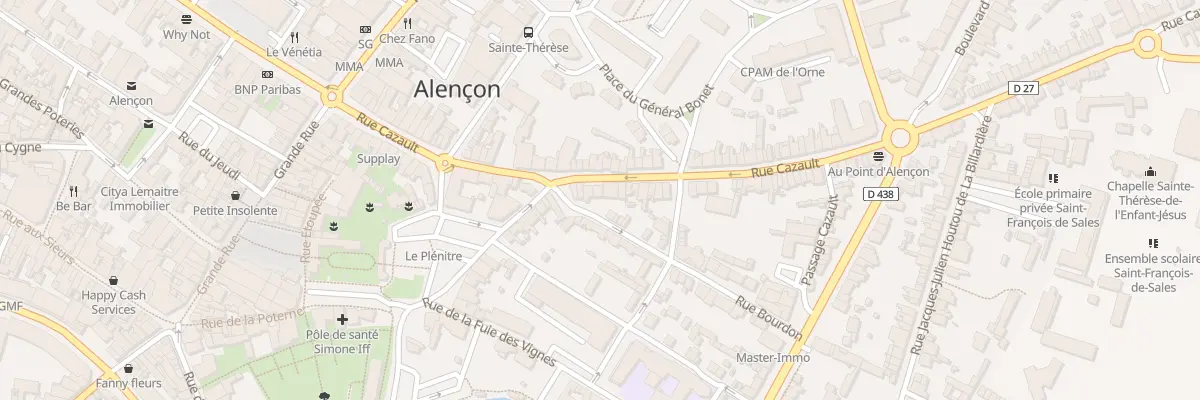 Plan du 48 Rue Cazault à Alençon