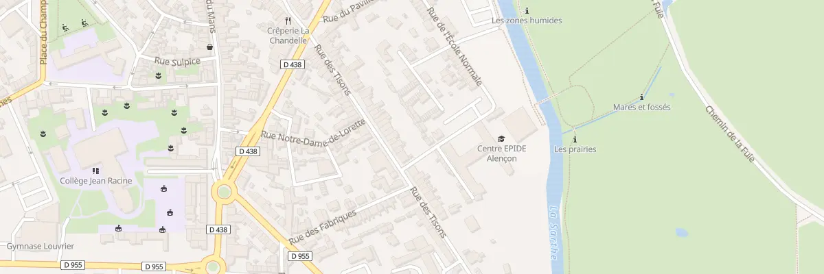 Plan du 99 Rue des Tisons à Alençon