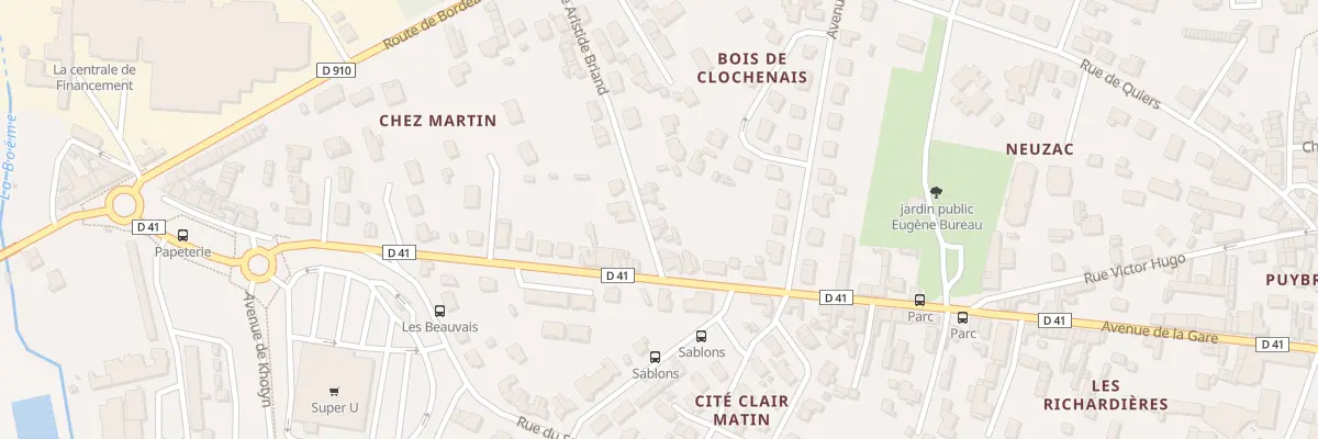 Plan du 7 Rue Aristide Briand à La Couronne