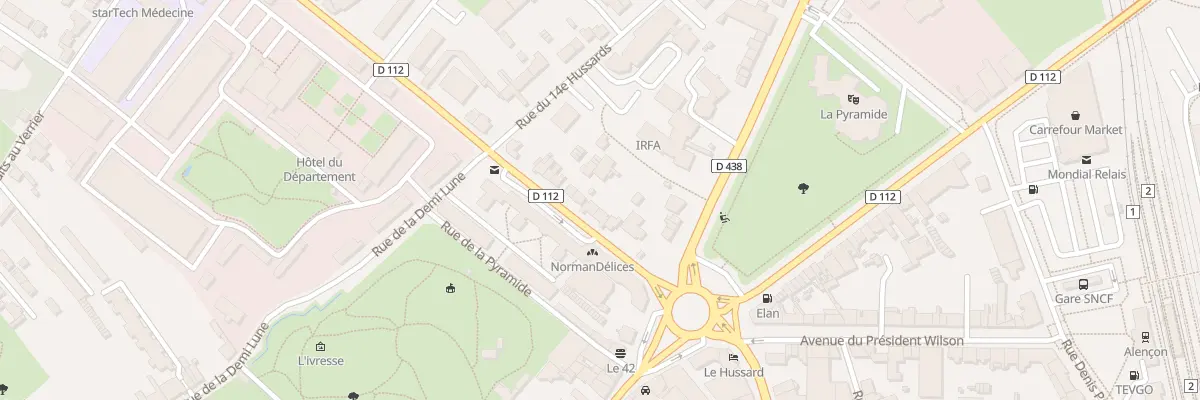 Plan du 16 Bd de Strasbourg à Alençon