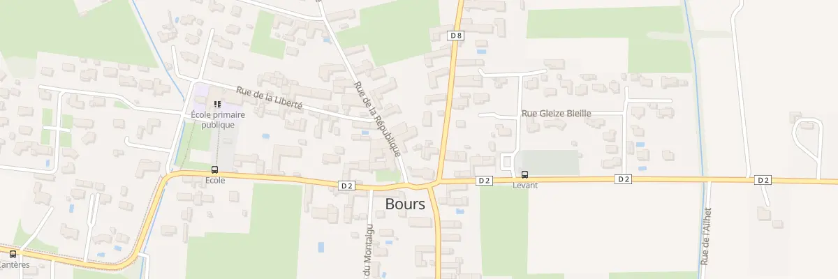 Plan du 2 Rue de la République à Bours