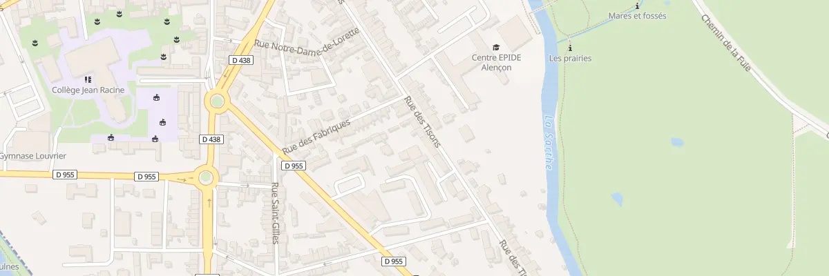 Plan du 106 Rue des Tisons à Alençon