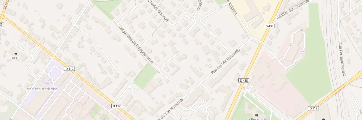 Plan du 10 Rue du Col de Hauteclocque à Alençon