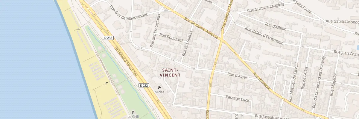 Plan du 25 Rue Doc Suriray au Havre