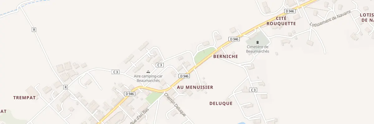 Plan du 5077 Au Village à Beaumarchés