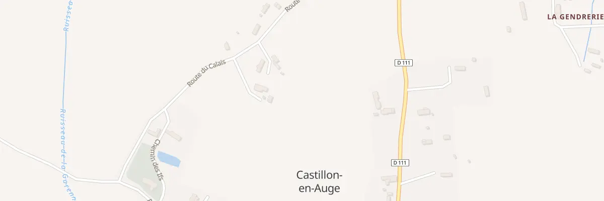 Plan du 5007 Le Calais à Castillon-en-Auge