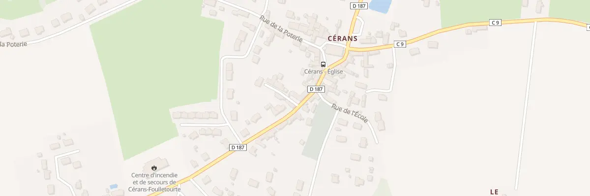 Plan du 145 Rue du Mal Leclerc à Cérans-Foulletourte