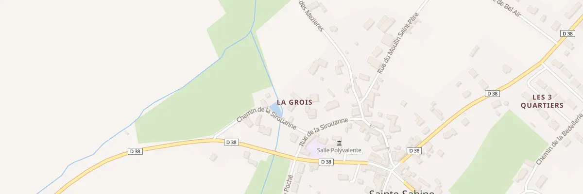 Plan du 5001F Rue de la Sirouanne à Sainte-Sabine-sur-Longève