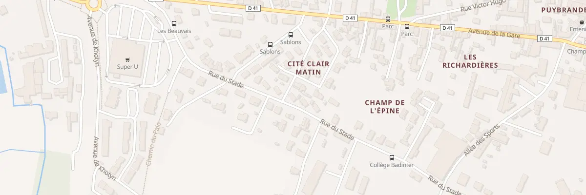 Plan du 41 Rue du Stade à La Couronne