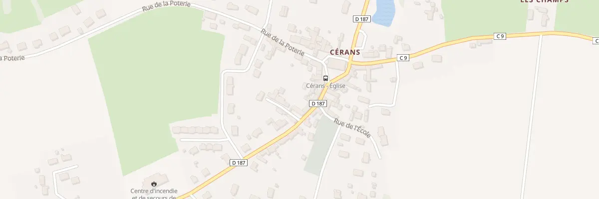 Plan du 149 Rue du Mal Leclerc à Cérans-Foulletourte