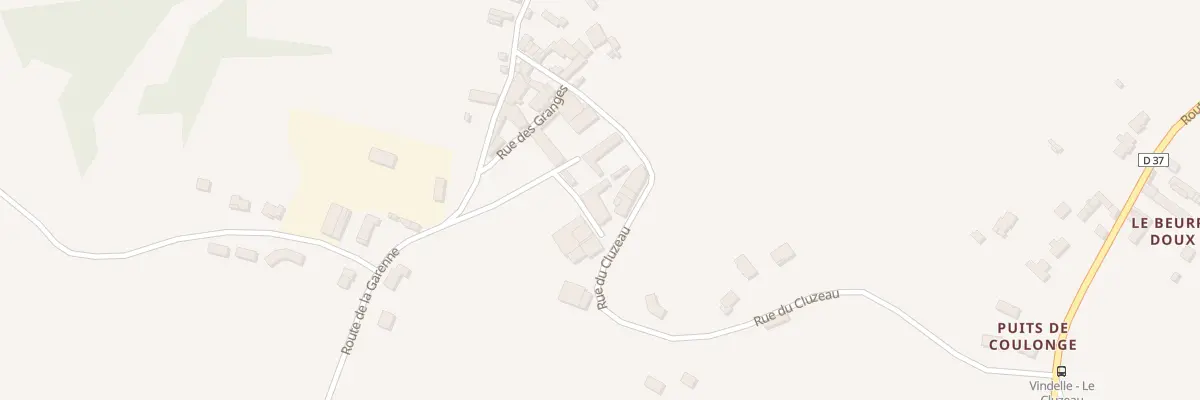 Plan du 9 Rue du Cluzeau à Vindelle