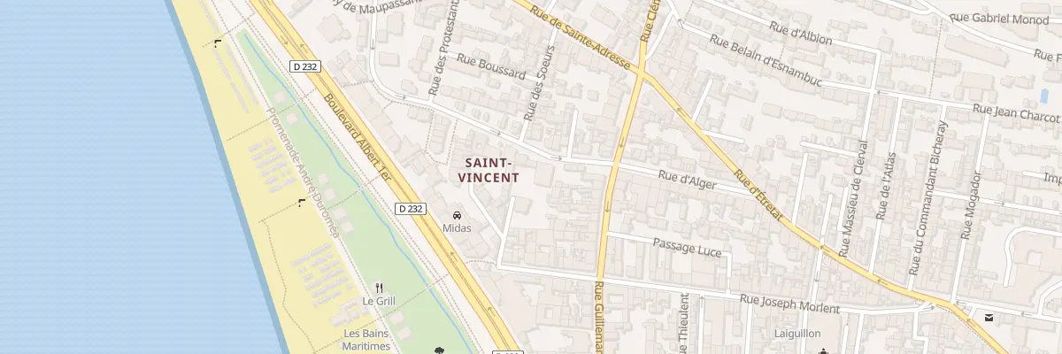 Plan du 26 Rue Doc Suriray au Havre