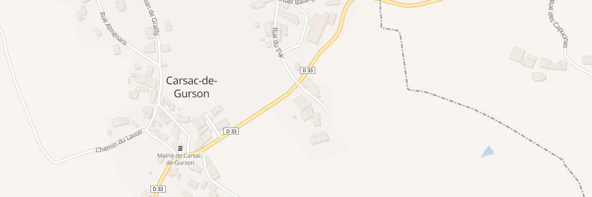 Plan du 70A Le Bourg Sud à Carsac-de-Gurson
