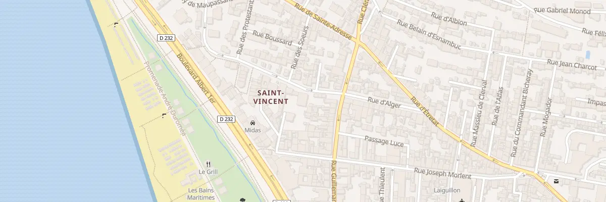 Plan du 28 Rue Doc Suriray au Havre