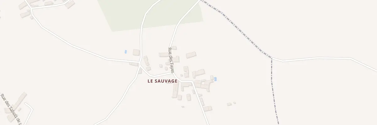 Plan du 1 Rue des Fayes Le Sauvage à Lorigné
