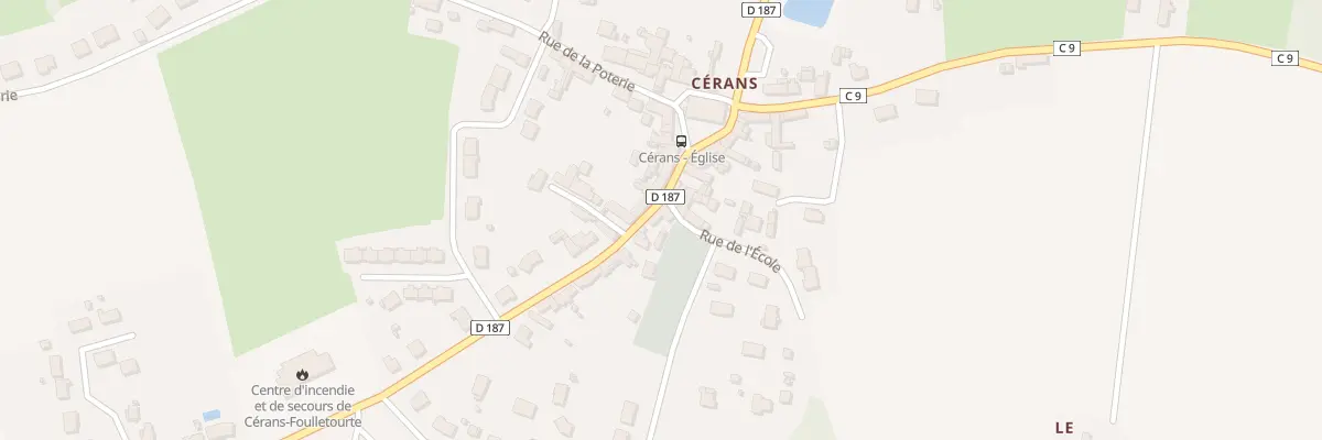 Plan du 148 Rue du Mal Leclerc à Cérans-Foulletourte