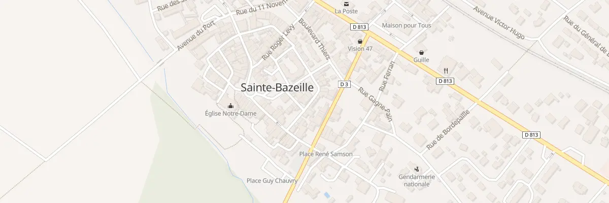 Plan du 1 Rue des Boucheries à Sainte-Bazeille