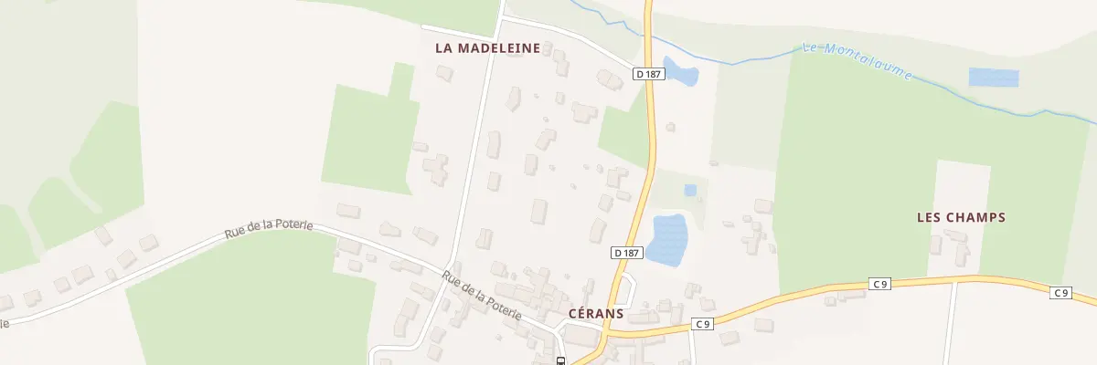 Plan du 8 Rte de la Moriciere à Cérans-Foulletourte