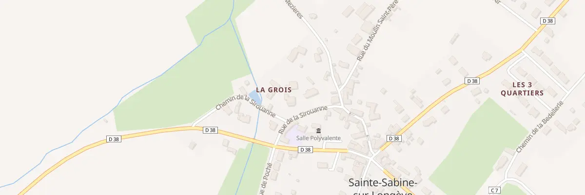 Plan du 6 Rue de la Sirouanne à Sainte-Sabine-sur-Longève