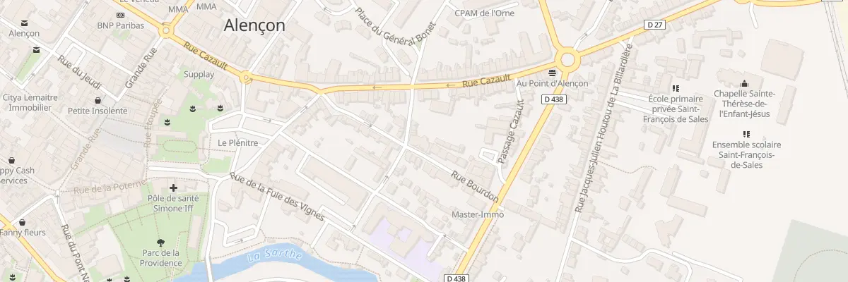 Plan du 29 Rue Bourdon à Alençon