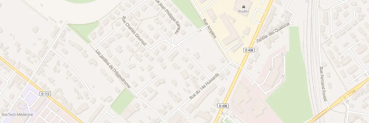 Plan du 19 Rue Frédéric Chopin à Alençon