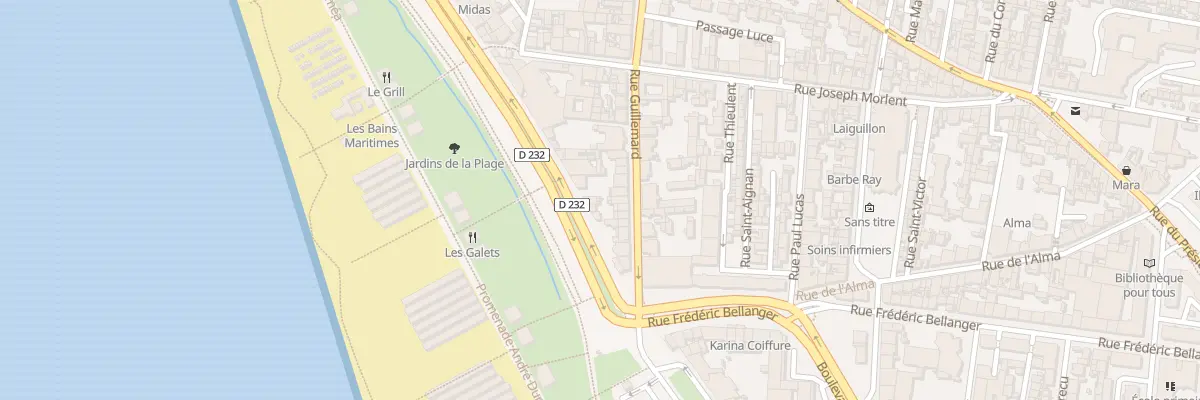 Plan du 30 Bd Albert 1er au Havre