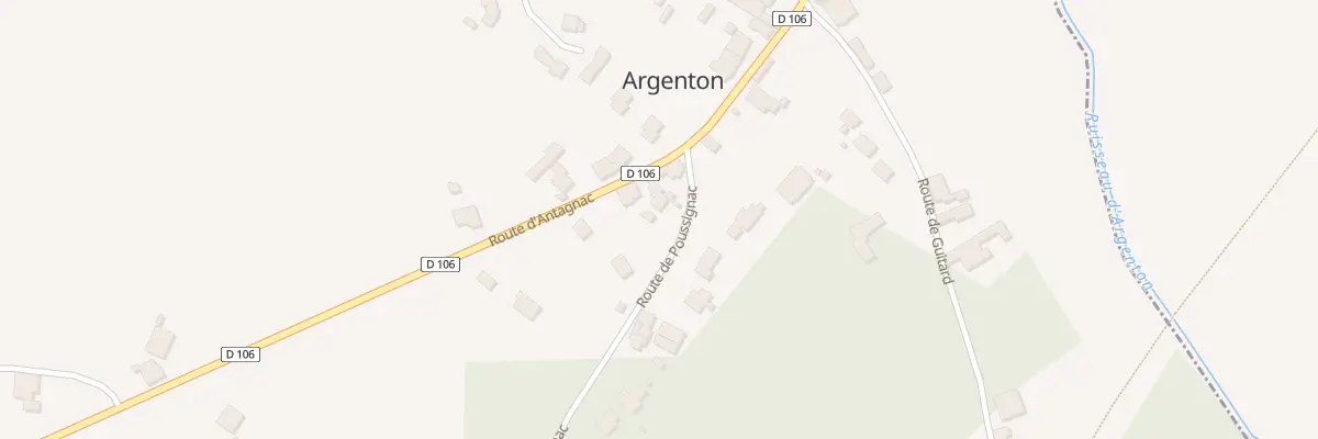 Plan du 74 Rte de Poussignac à Argenton