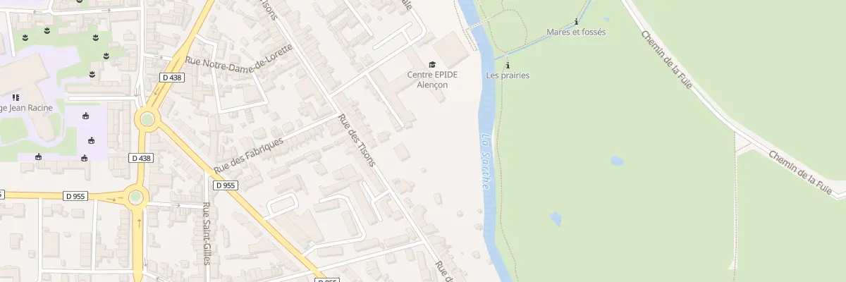 Plan du 121 Rue des Tisons à Alençon