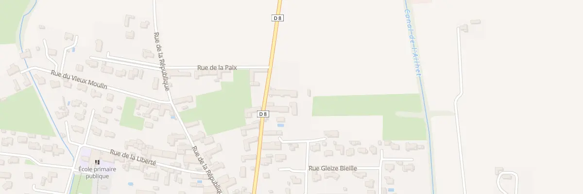 Plan du 8 Rue de Bigorre à Bours