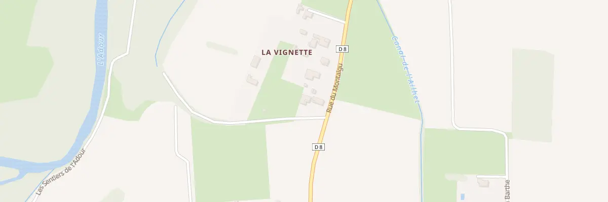 Plan du 14 Che des Bergeronnettes à Aurensan