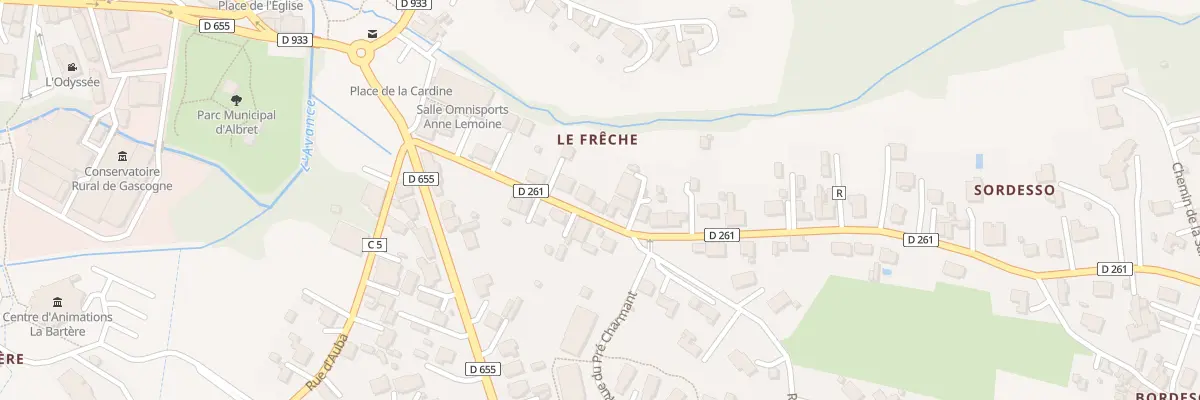 Plan du 13 Rte de Villefranche à Casteljaloux