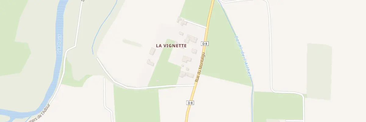Plan du 8 Rue du Montaigu à Aurensan