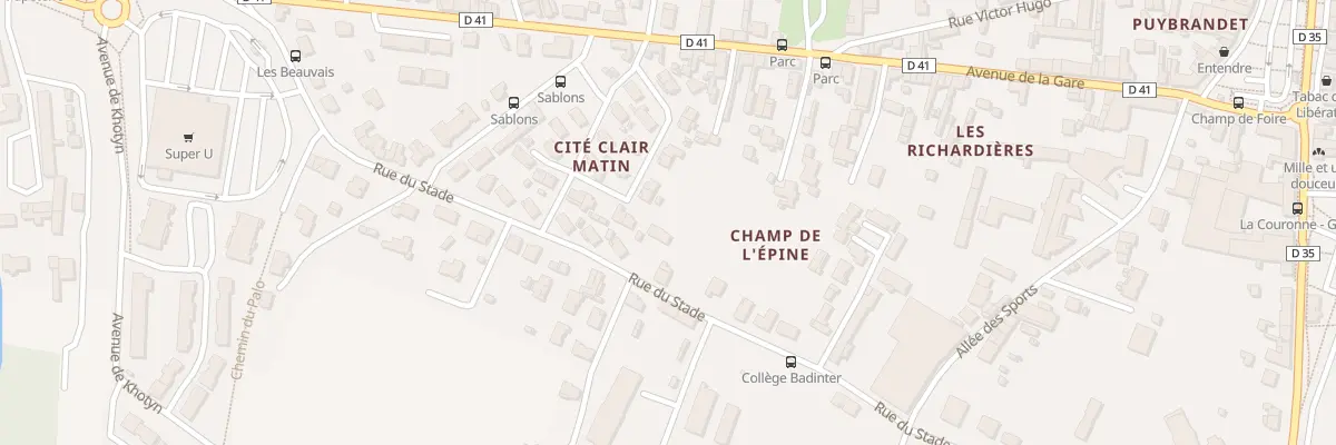 Plan du 35 Rue du Stade à La Couronne