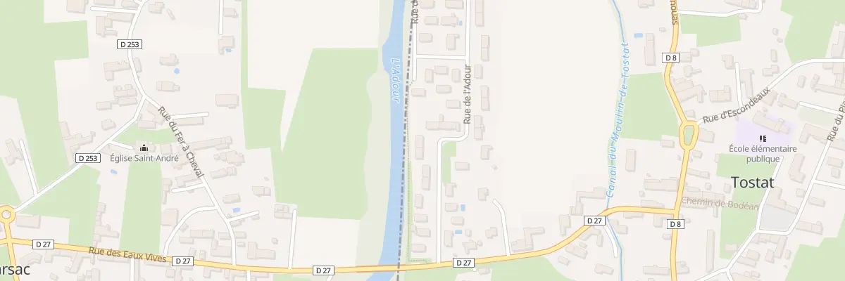 Plan du 37 Rue de l’Adour à Tostat